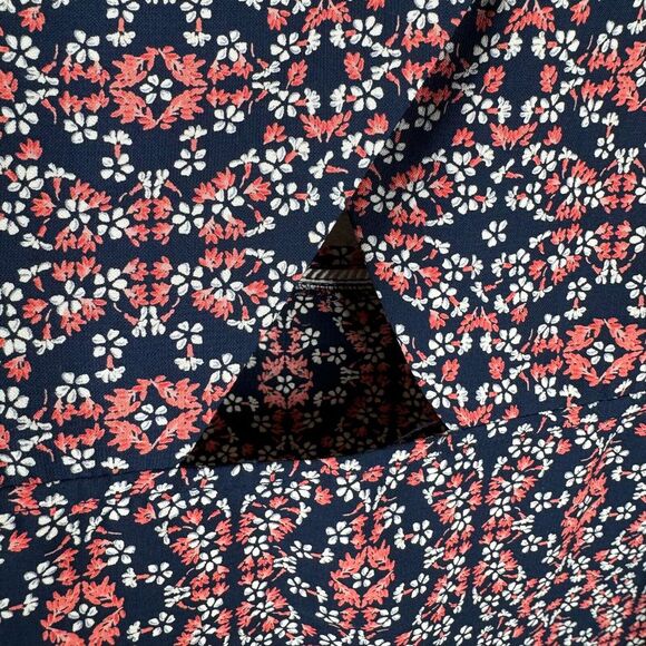 Skies are Blue Womens Blouse Top Size S Floral Sleeveless Keyhole Back - Picture 4 of 6